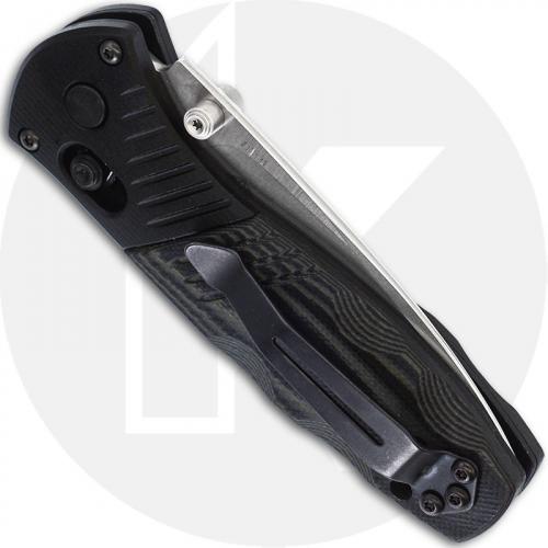 Benchmade Mini Barrage 586-1401 - 2014 Shot Show Limited Edition - Serial Number - BNIB - Satin M390 - Black Aluminum Bolster -