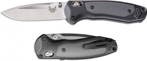 Benchmade 595 Mini Boost Knife Drop Point AXIS Assist Folder Dual Durometer Handle