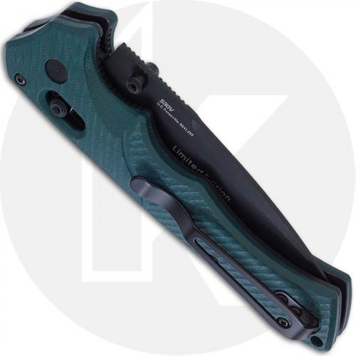 Benchmade Mini Rukus 615BK-1501 - 2015 Shot Show Limited Edition - Serial Number - BNIB - Black S30V - Forest Green G10 - USA Ma