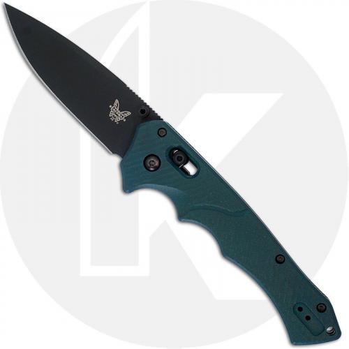 Benchmade Mini Rukus 615BK-1501 - 2015 Shot Show Limited Edition - Serial Number - BNIB - Black S30V - Forest Green G10 - USA Made