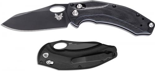 Benchmade 818BK Mini Loco Knife Black Reverse Tanto AXIS Lock Folder Black G10 Handle