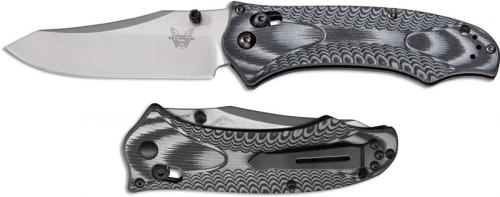 Benchmade 950 Rift Knife Warren Osborne EDC Reverse Tanto Black Gray G10 AXIS Lock Folder