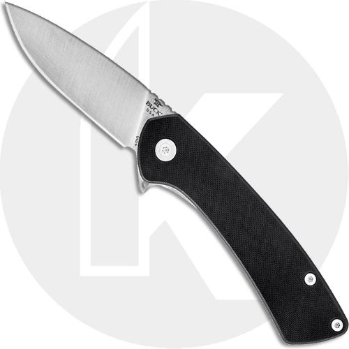 Buck 040 Onset Knife 0040BKS - S45VN Drop Point - Black G10 - Frame Lock - Flipper Folder - USA Made