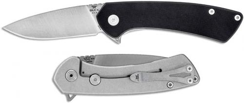 Buck 040 Onset Knife 0040BKS - S45VN Drop Point - Black G10 - Frame Lock - Flipper Folder - USA Made