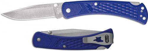 Buck 110 Slim Select EDC 0110BLS2 Clip Point Blade Blue GFN Lock Back Folder Made in USA