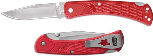 Buck 110 Slim Select EDC 0110RDS2 Clip Point Blade Red GFN Lock Back Folder Made in USA