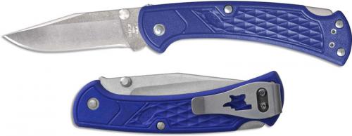Buck 112 Slim Select EDC 0112BLS2 Clip Point Blade Blue GFN Lock Back Folder Made in USA
