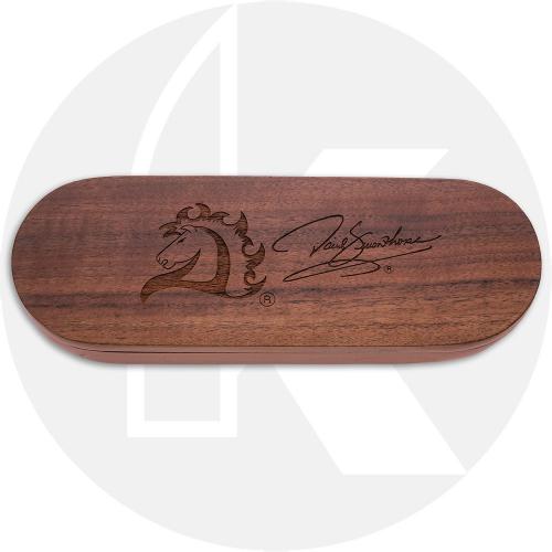 Buck Yellowhorse Sacred Eagle Mini Alpha Hunter Fixed Blade Knife - Limited Edition - Satin 420HC Drop Point - Heritage Walnut w