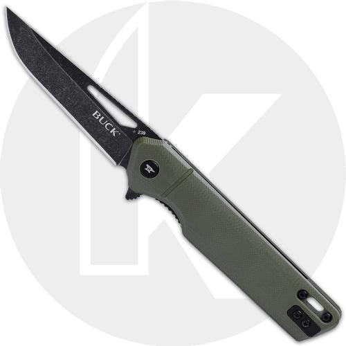 Buck Infusion 239GRS Knife - Assisted - Black Blade - OD Green G10 - Flipper