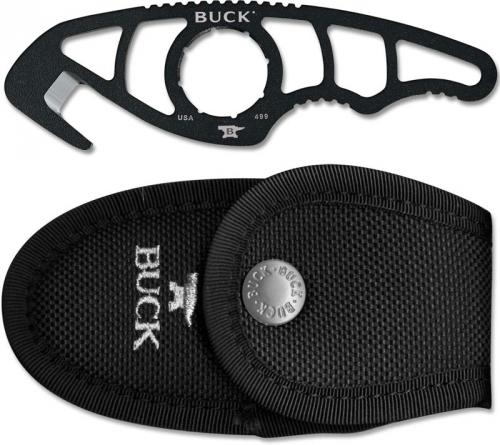 Buck PakLite Guthook Knife, Black, BU-499BKG2