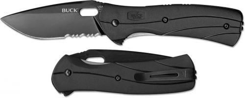 Buck Knives: Buck Vantage Force Knife, Select Part Serrated, BU-845BKX