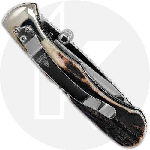 Buck Custom Bucklock 532SP4 Knife - 154CM Drop Point - Sambar Stag - Discontinued - BNIB