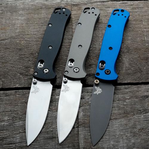 AWT Custom Aluminum Scales for Benchmade Bugout Knife - Black - USA Made