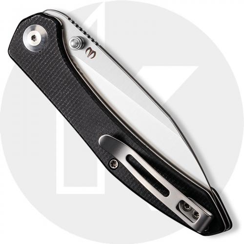 CIVIVI Hadros Knife C20004-1 - Value Price EDC - Satin Wharncliffe - Black Micarta - Liner Lock Folder