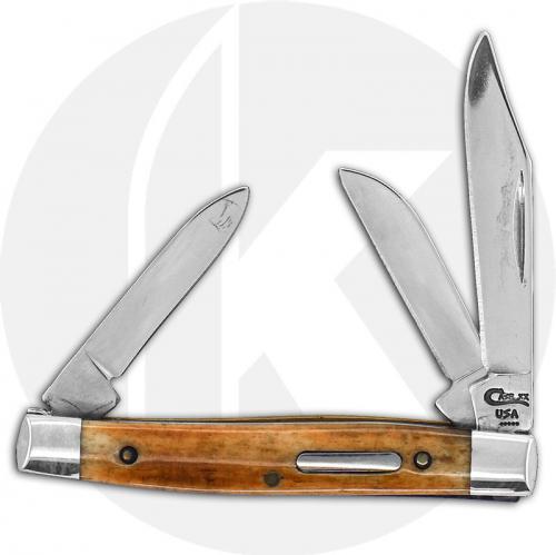 Case Small Stockman Knife 01971 - Limited Edition I - Smooth Antique Bone - 6333SS - Discontinued - BNIB
