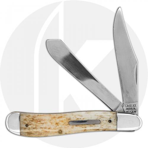 Case Dog Leg Trapper Knife 01979 - Limited Edition I - Smooth Antique Bone - 6240SS - Discontinued - BNIB