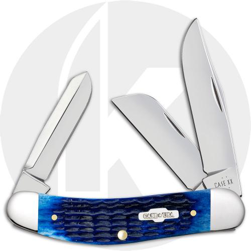 Case Sowbelly 2795 Knife - Jigged Navy Blue Bone - TB6339SS