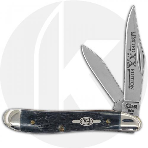 Case Peanut Knife 04970 - Limited Edition IV - Pitch Black Bone - 6220SS - Discontinued - BNIB