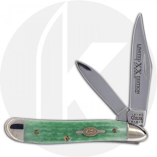 Case Peanut Knife 07970 - Limited Edition VII - Jigged Emerald Bone - 6220SS - Discontinued - BNIB