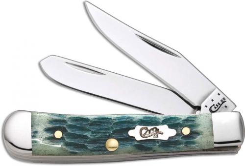 Case Tiny Trapper Knife, Blue Lagoon Bone, CA-10272