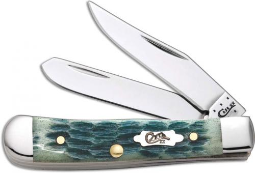 Case Tiny Trapper Knife, Blue Lagoon Bone, CA-10272