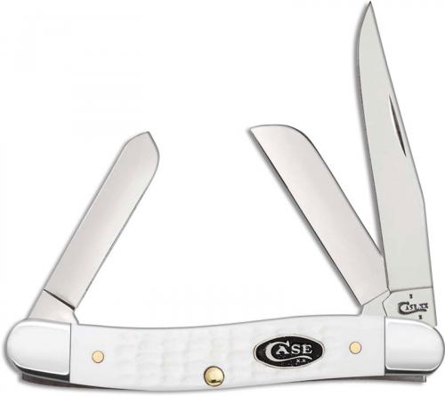 Case Medium Stockman Knife 10483 White Synthetic SparXX 6318SS