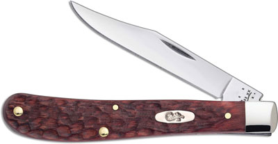 Case Slimline Trapper Knife 01055 - Jigged Rosewood - 71048SS - Discontinued - BNIB