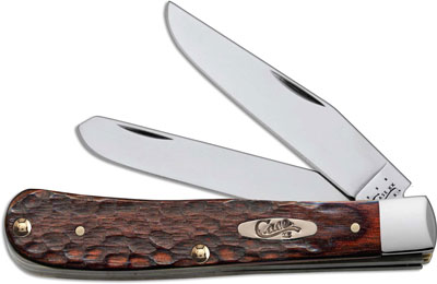 Case Trapper Knife 01057 - Jigged Rosewood - 7254SS - Discontinued - BNIB