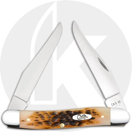 Case XX Muskrat 10798 Knife - Jigged Amber Bone - MUSKRATSS
