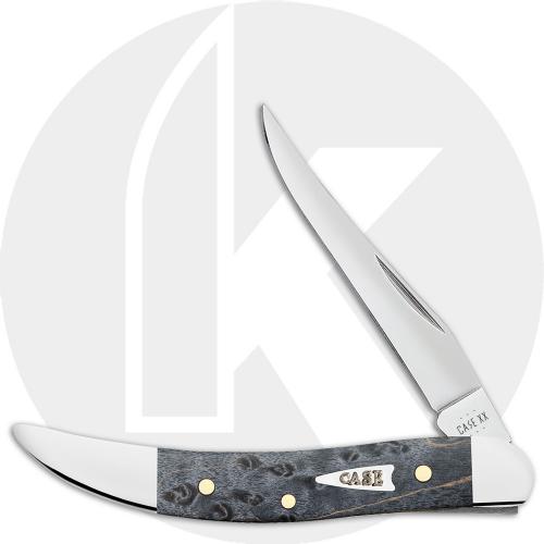 Case Small Texas Toothpick 11016 Knife - Smooth Gray Birdseye Maple - 710096SS