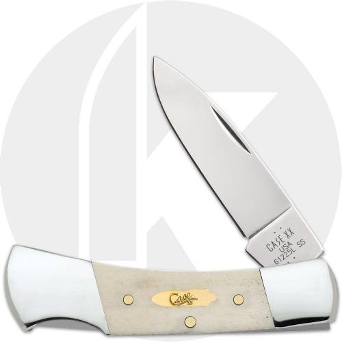 Case Lockback 11026 Knife - Smooth Natural Bone - 61225LSS