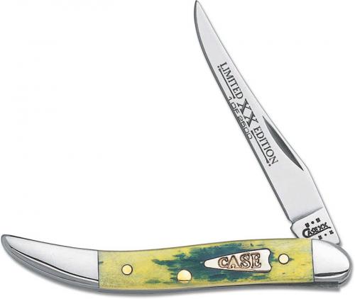 Case Small Texas Toothpick Knife 11071 - Limited Edition XI - Green Apple Bone - 610096SS - Discontinued - BNIB
