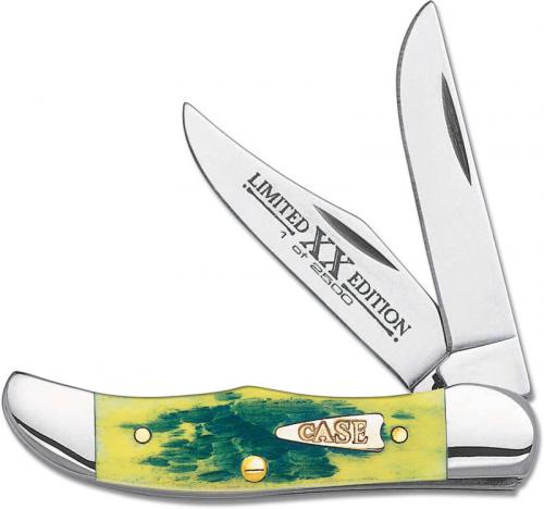 Case Pocket Hunter Knife 11074 - Limited Edition XI - Green Apple Bone - TH62165SS - Discontinued - BNIB