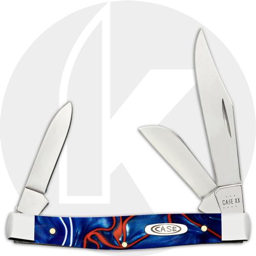 Case Medium Stockman 11223 Knife - Smooth Patriotic Kirinite - 10344SS