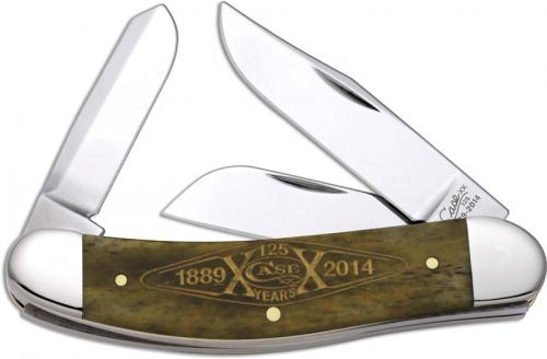 Case Sowbelly Knife 12252 - 125th Anniversary - Smooth Olive Green Bone - TB6339SS - Discontinued - BNIB