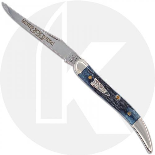 Case Small Texas Toothpick Knife 13071 - Limited Edition XIII - Mediterranean Blue - 610096SS - Discontinued - BNIB