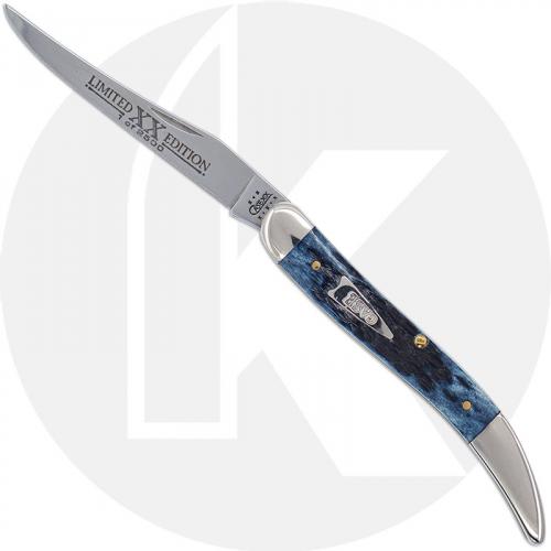 Case Medium Texas Toothpick Knife 13073 - Limited Edition XIII - Mediterranean Blue - 610094SS - Discontinued - BNIB