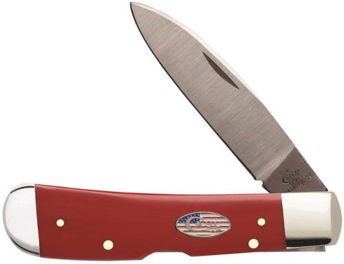 Case Tribal Lock Knife 13452 American Workman Red Synthetic TB412010LSS