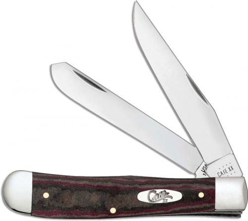 Case Trapper Knife 13620 Rustic Red Richlite 10254SS