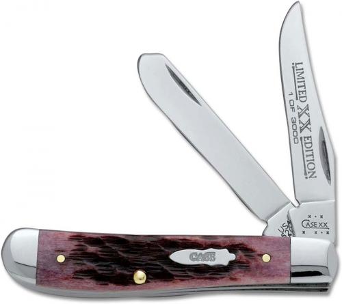 Case Mini Trapper Knife 14070 - Limited Edition XIV - Cabernet Bone - 6207SS - Discontinued - BNIB