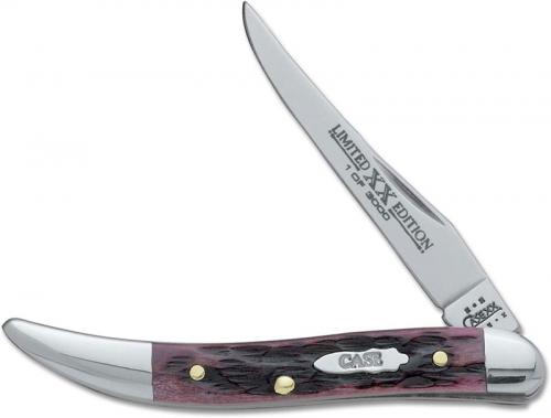Case Small Texas Toothpick Knife 14072 - Limited Edition XIV - Cabernet Bone - 610096SS - Discontinued - BNIB