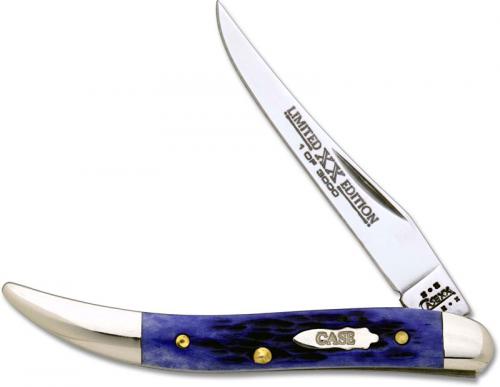Case Small Texas Toothpick Knife 15072 - Limited Edition XV - Ultra Violet Bone - 610096SS - Discontinued - BNIB