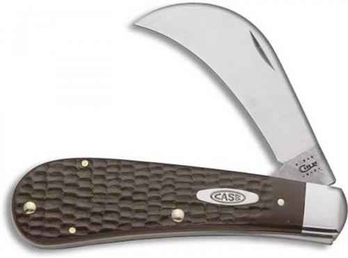 Case Hawkbill Pruner, Jigged Brown Synthetic, CA-16