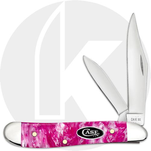 Case Peanut 16163 Knife - Pink Crackle Kirinite - 10220SS