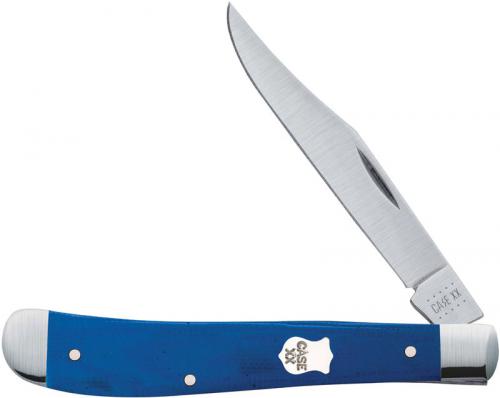 Case Slimline Trapper Knife 16746 Blue G10 101048SS