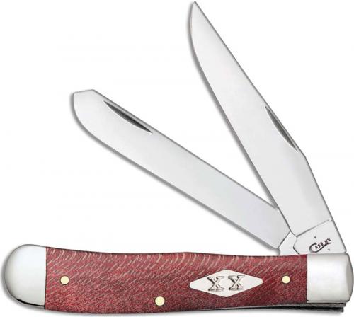 Case Trapper Knife 17140 Smooth Red Sycamore 7254SS