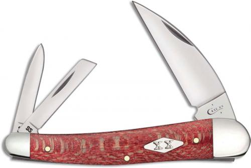 Case Seahorse Whittler Knife 17142 Smooth Red Sycamore 7355WHSS
