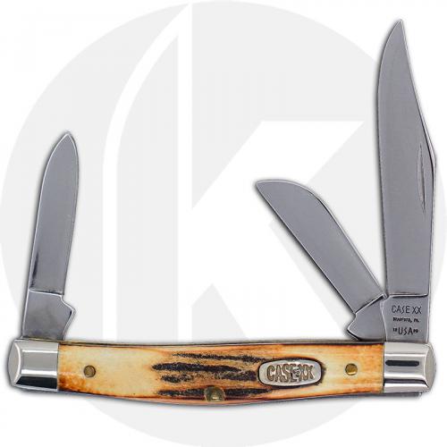 Case Medium Stockman Knife 01720 - Burnt Stag - 5344SS - Discontinued - BNIB