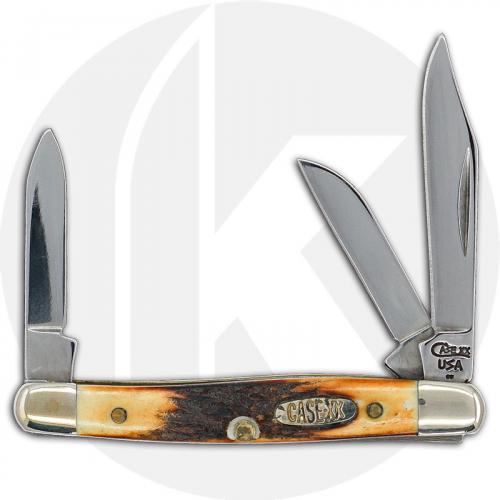 Case Mini Stockman Knife 01725 - Burnt Stag - 5327SS - Discontinued - BNIB