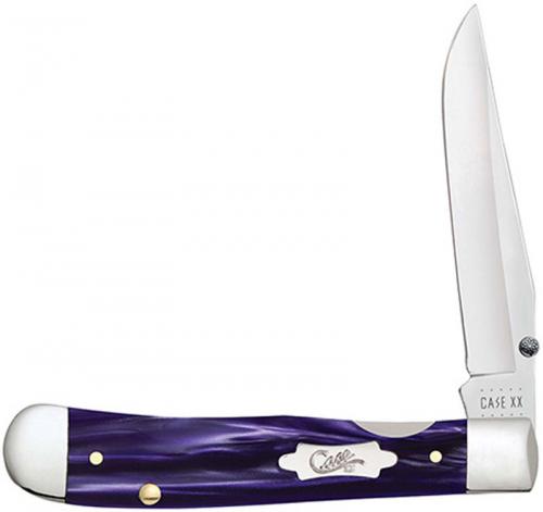 Case Kickstart TrapperLock Knife 17330 Wicked Purple Kirinite 10154ACSS